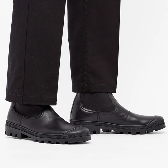LOEWE Rubber-trimmed leather Chelsea boots, Size 10 US/43 EU - Picture 6 of 6